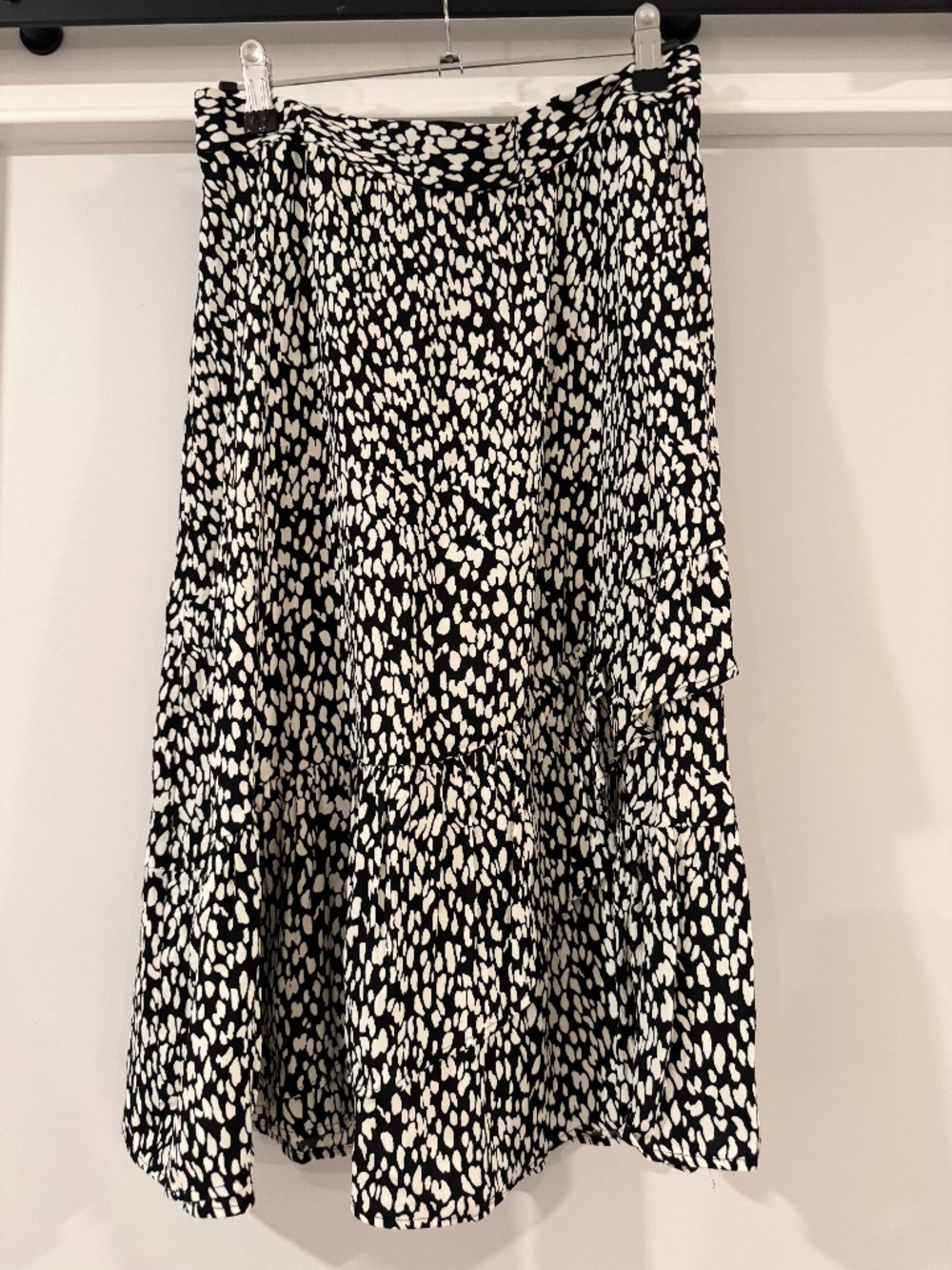 Talbots midi length ruffled skirt size L petite